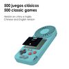 Consola Portátil D-5 Con 500 Juegos Y Ventilador Incorporado, Pantalla De 2,4"