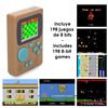 Mini Consola Portátil Retro Pocket Player Con 198 Juegos De 8 Bits, Pantalla De 2"