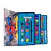 Set De Pintura En Maletín Dam Con Cajones, 54 Piezas Diseño Spiderman. Incluye Lápices, Acuarelas, Rotuladores, Ceras Y Accesorios. 27,6x14x12 Cm. Color: Azul Oscuro