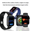 Smartwatch Dam  X8 Max Con Marcador Y Llamadas Bluetooth, Termómetro Corporal, Monitor Cardiaco Y De Tensión. 4x1,1x4,4 Cm. Color: Negro