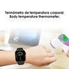 Smartwatch Dam  X8 Max Con Marcador Y Llamadas Bluetooth, Termómetro Corporal, Monitor Cardiaco Y De Tensión. 4x1,1x4,4 Cm. Color: Negro