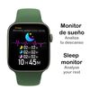 Smartwatch  Dam Kd07 Con Monitor Cardíaco, Tensión Y De O2 En Sangre. 5 Modos Deportivos. Llamadas Bluetooth. 3,8x0,8x4,4 Cm. Color: Verde Militar