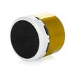 Altavoz Dam Compacto Viancos Bluetooth 3.0 De 3w, Con Luz Led, Manos Libres Y Radio Fm. 6,2x6,2x5 Cm. Color: Oro