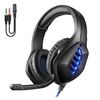 Headset J1 Ultra-flexible Premium Con Luces, Auriculares Gaming Con Micro, Minijack