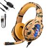 Headset J1 Ultra-flexible Con 15 Full Led Rb, Auriculares Gaming Con Micro, Minijack