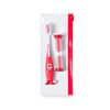 Set De Higiene Dental Dam Fident. 8x20x2 Cm. Color: Rojo