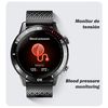 Smartwatch Dam V93 Con Notificaciones En Pantalla. Monitor Cardiaco Automático, De Tensión Y Oxígeno En Sangre. 25,8x4,7x1,3 Cm. Color: Negro