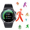 Smartwatch Dam  Gt69 Con Auriculares Bluetooth 5.0 Tws Integrados. Monitor De Tensión Y Oxígeno En Sangre; Modo Multideportivo. 4,6x4,6x1,5 Cm. Color: Plata