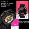 Smartwatch Dam E400 Con Detección De Glucosa En Sangre, Monitor De Tensión Y O2. Ecg Con Medición En Pecho. 4,4x1,2x4,4 Cm. Color: Negro