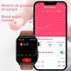 Smartwatch Dam E500 Con Detección De Glucosa En Sangre, Monitor De Tensión Y O2. Ecg Con Medición En Pecho. Pantalla De 1,8. 4,4x1,2x3,5 Cm. Color: Negro