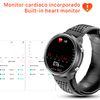 Smartwatch Dam  P30 Con Bomba De Aire Y Balón Prueba De Presión Arterial Real. Termómetro Corporal, Frecuencia Respiratoria. 26,5x1,3x4,5 Cm. Color: Negro