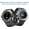 Smartwatch Dam  T92 Con Auriculares Tws Integrados Y Memoria Interna Para Música. Monitor Cardiaco Y De Tensión, O2 En Sangre, Termómetro. 5,8x1,3x5,3 Cm. Color: Negro