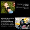 Smartwatch Dam X2 Con Gps, Monitor Cardiaco Y De O2 En Sangre, Brújula. Varios Modos Deportivos, Sumergible, Notificaciones De Apps. 4,4x1,2x4,8 Cm. Color: Negro