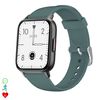 Smartwatch Dam  Qs16 Con Termómetro Corporal, Monitor De Tensión Y O2. 24 Modos Deportivos, Notificaciones De Apps. 4,8x1x3,8 Cm. Color: Verde Oscuro