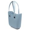 Bolso Shopper De Playa Libelulla Villapoma, De Goma Eva Con Asas Largas Y Charm Decorativos 34x10x28 Cm. Color: Azul Océano