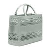 Bolso Shopper Libelulla Villalago Cesta Silicona Rígido. 27x11,5x20 Cm. Color: Gris