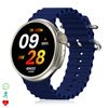 Smartwatch Dam Z78 Ultra Con Corona Multifunción Inteligente, Widgets Personalizables, Acceso Directo A Siri. Termómetro, O2 Y Tensión. 5,2x1,2x5 Cm. Color: Azul Oscuro