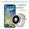 Smartwatch Dam Z78 Ultra Con Corona Multifunción Inteligente, Widgets Personalizables, Acceso Directo A Siri. Termómetro, O2 Y Tensión. 5,2x1,2x5 Cm. Color: Azul Oscuro