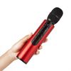 Micrófono Karaoke Damcon  Altavoz Incorporado, Bluetooth 5.0. Batería De 2000mah. Tipo Condensador. 25x5x5 Cm. Color: Rojo