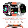 Smartwatch Dam Dt8 Ultra Con Pantalla De 2.0 Pulgadas Hr Y Función Always-on Display. Widgets Personalizables. Correa Sea Band. 4,8x1,3x4,3 Cm. Color: Plata