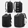 Mochila Dam Expandible 36l/50l Con Capa Impermeable, Porta Laptop 17,3". Toma Usb Exterior. 51x24x34 Cm. Color: Negro