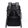 Mochila Dam Multi Compartimento Con Capa Impermeable. Toma Exterior Usb. Adaptable A Trolley. 46x15x30 Cm. Color: Negro