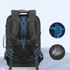 Mochila  Dam Expandible 30l/45l Multi Compartimento Con Capa Impermeable. Toma Exterior Usb. Laptop 17" + Tablet 9,7". 52x26x33 Cm. Color: Negro