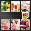 Batidora De Vaso Dam, 2l, 4300w, 6 Cuchillas De Acero Inox, Pica Hielo, Smoothies, Zumos. Super Alta Resistencia, 15 Vel. 21x20x47 Cm. Color: Negro