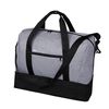 Bolso Viaje  Dam Poliester 6000d Acabado Denim Con Protector Rfid. Compartimento Portazapatos 50x38x24 Cm. Color: Gris