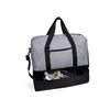 Bolso Viaje  Dam Poliester 6000d Acabado Denim Con Protector Rfid. Compartimento Portazapatos 50x38x24 Cm. Color: Gris