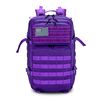 Mochila Táctica Militar Dam De 45 Litros Con Sistema Molle De Gran Capacidad E Impermeable. Perfecta Para Emergencias, Días De Caza, Senderismo Y Acampadas. 33x29x45 Cm. Color: Morado