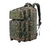 Mochila Táctica Militar Dam De 45 Litros Con Sistema Molle De Gran Capacidad E Impermeable. Perfecta Para Emergencias, Días De Caza, Senderismo Y Acampadas. 33x29x45 Cm. Color: Camuflaje Verde