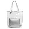 Bolso Shopper Iria Quintana   Domodossola Mujer.material Pvc  Piel Sintética Pu  40x9x33 Cm. Color: Plata