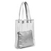 Bolso Shopper Iria Quintana   Domodossola Mujer.material Pvc  Piel Sintética Pu  40x9x33 Cm. Color: Plata