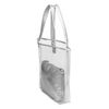 Bolso Shopper Iria Quintana   Domodossola Mujer.material Pvc  Piel Sintética Pu  40x9x33 Cm. Color: Plata