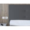 Cabecero Gris Venus, Acolchado Polipiel Premium -cama 90 - Win Rest