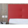 Cabecero Rojo Venus, Acolchado Polipiel Premium -cama 90 Cm- Win Rest