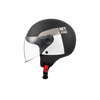 Casco Para Moto Mt Helmest Strsst S Inboard D2 Gris Blanco Mate Con Visera