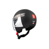 Casco Para Moto Mt Helmest Strsst S Inboard D2 Gris Blanco Mate Con Visera