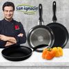 Set De Cocina Con Batería De 5 Piezas + 3 Sartenes: Ø16/20/24 Cm, Para Inducción.