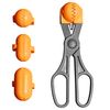 Utensilios Multiusos Y 4 Moldes Intercambiables La Croquetera Naranja