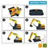 Set 3 Puzzles 3d - Modelos Excavadora/bulldozer/apisonadora - 50 Pzas C/u