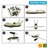 3 Puzzles 3d - Aircraft Mv/destructor Naval Arleigh Burke/dron - 50 Pzas C/u