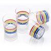 Set Cristalería 12 Piezas De Vasos De Vidrio, Decorados, 33 Cl.