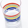 Set 12 Vasos De Vidrio Decorados, Casa Benetton  33 Cl.