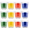 Set Cristalería 12 Piezas De Vasos De Vidrio, Decorados, 33 Cl.