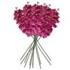 Pack De 12 Ramos De Orquideas Wellhome Tacto Natural  96cm Fucsia