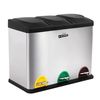 Cubo De Reciclaje 3 Compartimentos Wellhome 45l