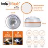 2 Luces De Emergencia V16 Homologada Help Flash Con Chaleco Reflectante