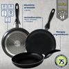 Set Cocina 5 Piezas S.ignacio + 3 Sartenes Aluminio Negro Antiadherente Inducción.